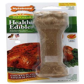 Nylabone Healthy Edibles AllNatural Long Lasting Chicken Flavor Dog Chew Treats 1 Count, Chicken, 1ea/XL/Souper