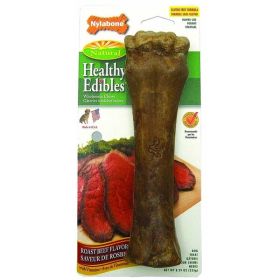 Nylabone Healthy Edibles AllNatural Long Lasting Roast Beef Flavor Chew Treats 1 Count, 1ea/Souper  50 lb