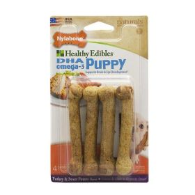 Nylabone Healthy Edibles Puppy Chew Treats Turkey  Sweet Potato, 1ea/XS/Petite 4 ct