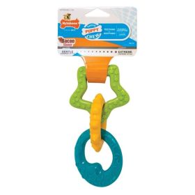 Nylabone Puppy Power Chew Puppy Teething Rings Bacon, 1ea/SMall/Regular 1 ct