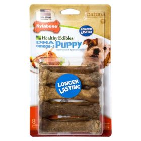 Nylabone Healthy Edibles Puppy Natural Long Lasting Dog Chew Treats Lamb  Apple, 1ea/XS/Petite 8 ct