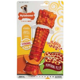 Nylabone Flavor Frenzy Strong Chew Toy Dog Toy Pepperoni Pizza, 1ea/XL/Souper 1 ct