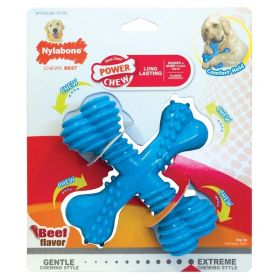 Nylabone Power Chew XShaped Dog Bone Chew Toy XShaped Bone, Beef, 1ea/Large/Giant 1 ct