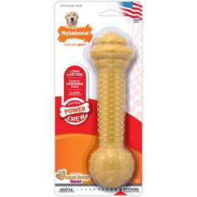 Nylabone Barbell Power Chew Durable Dog Toy Flavor Medley Flavor, 1ea/Large/Giant  Up To 50 lb