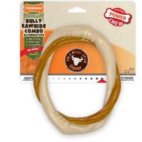 Nylabone Power Chew Alternative Bully Rawhide Combo Ring Bully, Bully Stick, 1ea/Medium/Wolf 1 ct