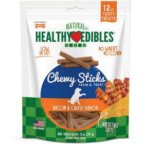 Nylabone Healthy Edibles Chewy Sticks Dog Training Treats Bacon  Cheese, 1ea/12 oz