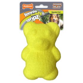 Nylabone Power Play Tennis Teddy Gripz Bear Dog Toy Teddy, 1ea/Medium 1 ct