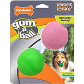 Nylabone Power Play GumaBall toy for Dogs GumaBall, 1ea/One Size 2 ct