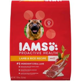 IAMS ProActive Health Adult Lamb Meal & Rice Dog Food 30 lb