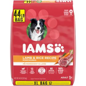 IAMS ProActive Health Adult Lamb Rice Dry MiniChunk Dog Food 44lb