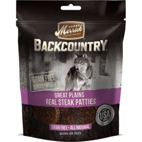 Merrick Backcountry Dog Steak Patties 4oz. (Case of 6)