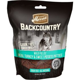 Merrick Backcountry Dog Turkey Patties 4oz. (Case of 6)