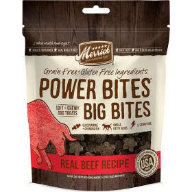 MERRICK DOG POWER BITES BIG BEEF 6OZ