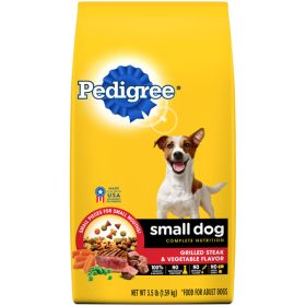 Pedigree Small Dog Complete Nutrition Grilled Steak & Vegetable Dog Food 305lb