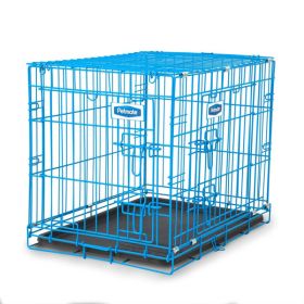 Petmate Puppy 2-Door Training Retreat Kennel Hard-Sided Blue 24 in