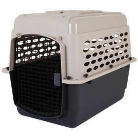 Petmate Vari Dog Kennel Hard-Sided Taupe, Black 32 in