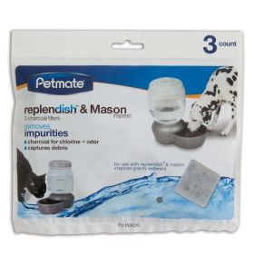 Petmate Replendish Charcoal Filter Tray Grey 3 Pack