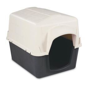 Petmate Barnhome Iii Dog House Bleached Linen, Black Small