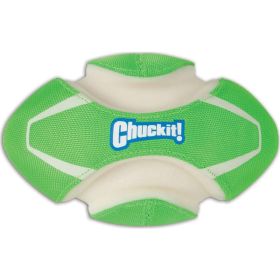 Chuckit! Fumble Fetch Max Glow Dog Toy Green, White Medium