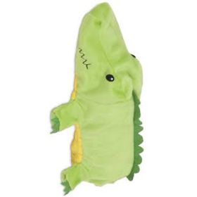 Booda Squeakbottles Gator Dog Toy Green Medium