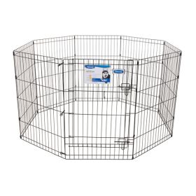 Petmate Exercise Pen with Door Black 36 in