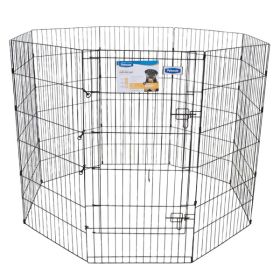 Petmate Exercise Pen with Door Black 48 in