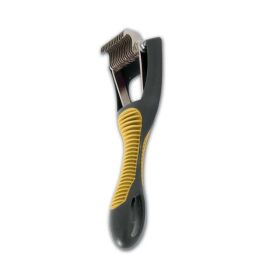 JW Pet GripSoft Cat Deshedding Tool Gray, Yellow One Size