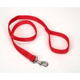 Coastal Double-Ply Nylon Dog Leash Red 1 in x 4 ft