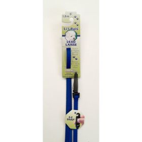 Lil Pals Nylon Dog Leash with E-Z Snap Blue 3/8 in x 6 ft