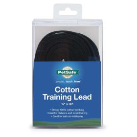 PetSafe Cotton Training Leash Black 5/8 in x 30 ft