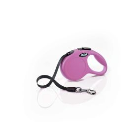 Flexi Classic Retractable Tape Dog Leash Pink 10 ft Extra-Small